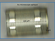 Interféromètre de type cavité Fabry-Pérot à placer en bout de fibre pour la détection de gaz.